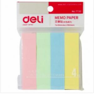 deli得力7730 自粘百事贴便签纸便签本便利贴易事贴【76毫米*19毫米】