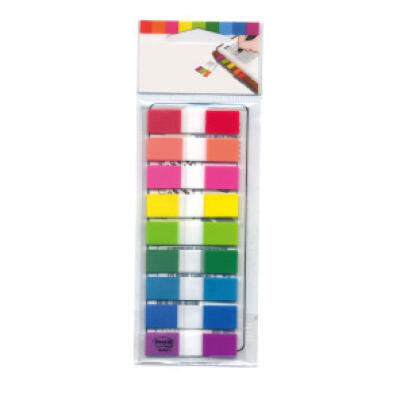 3M Post-it报事贴九色指示标签纸便利贴分页标签 683-9CF 9色 9色标签.