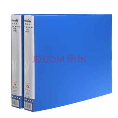 富得快CB315票据夹 A3 22孔发票夹多孔打孔票据夹132列 381电脑夹文件夹 A3 黑 单个装