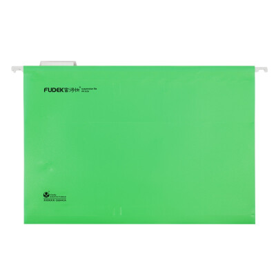 富得快FC挂快劳文件夹塑料吊夹 挂劳夹A4快捞夹挂捞夹吊挂夹12个装 FC绿色 / 12个装 S98330A