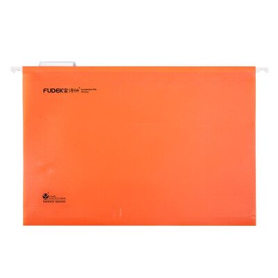 富得快FC挂快劳文件夹塑料吊夹 挂劳夹A4快捞夹挂捞夹吊挂夹12个装 A4橙色 / 12个装 S98440A