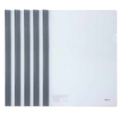 金得利 5个装 Q310s 抽杆夹拉杆夹文件夹A4报告夹简历夹学生用试卷夹升级加厚磨砂透明资料夹塑料水滴杆