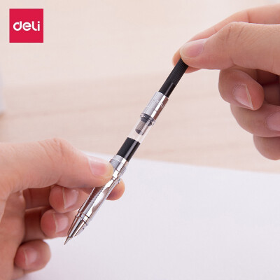 得力文具S152钢笔吸墨器旋转上墨器用钢笔通用吸墨器单支装书写工具 S152吸墨器 0.35mm