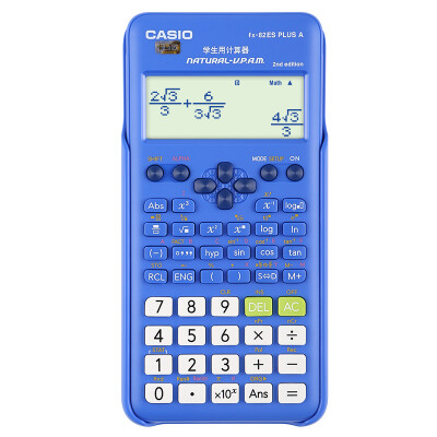 卡西欧（CASIO） FX-82ES PLUS A - 2 函数科学计算器 睿蓝 fx-82ES PLUS A 升级款 大学高中初中学生考试