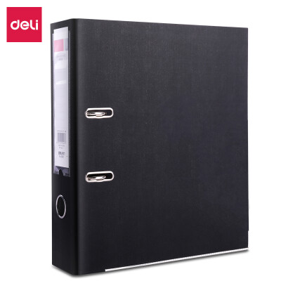 得力(deli)5481 A4/3英寸PVC快劳夹 A4 黑色 单只装