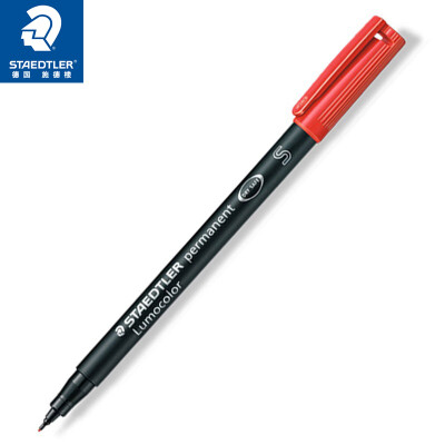 德国施德楼（STAEDTLER）记号笔速干油性笔光盘笔0.4mm 红色 单支装S313-2