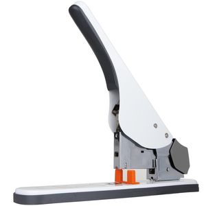 得力（deli）0485 省力经济型厚层订书机 可订210页 白色