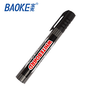 BAOKE宝克MP399白板笔可擦 可加墨水灌墨水 学生教学培训水性记号笔黑色粗头