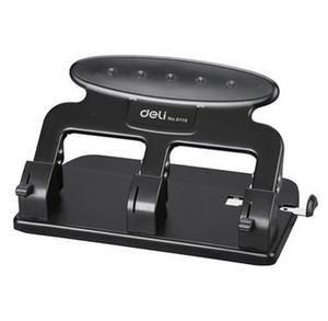 得力0116 重型三孔打孔机 3孔打孔器 打纸35页打洞机