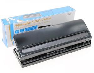 可得优9170 6孔可调打洞机 活页本内页 DIY纸张打孔器/打孔机